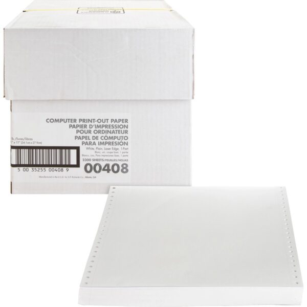 Sparco Perforated Blank Computer Paper