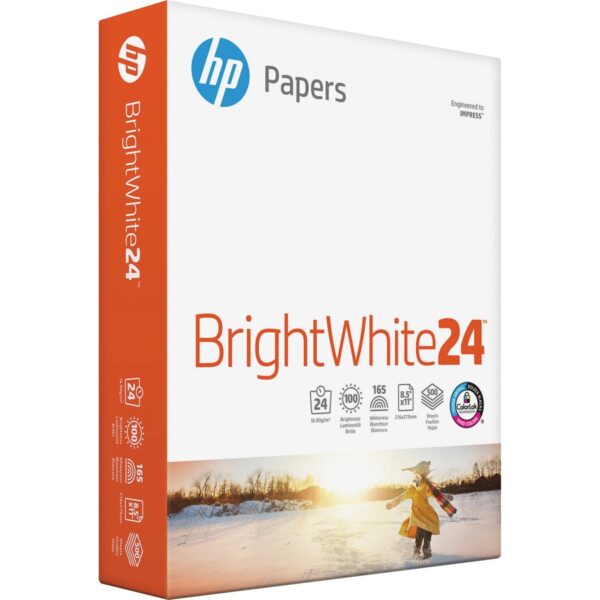 HP Papers BrightWhite24 Office Paper - White - Image 2