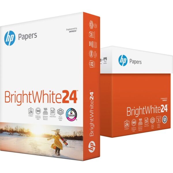 HP Papers BrightWhite24 Office Paper - White