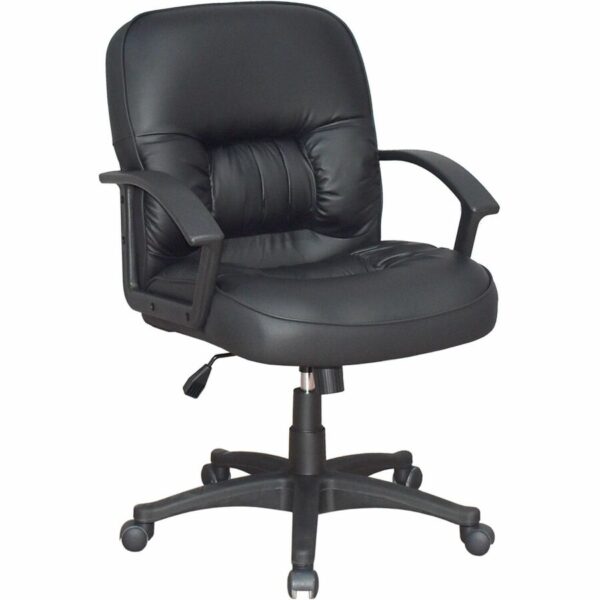 Lorell Tufted Managerial Mid-Back Office Chair