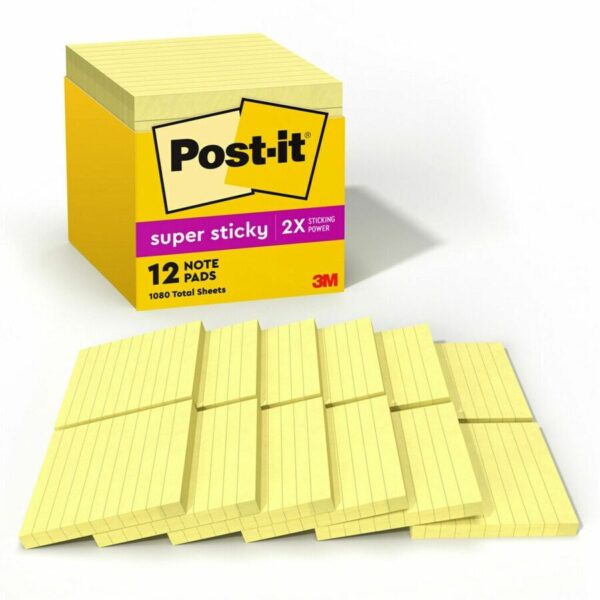 Post-it® Super Sticky Lined Notes Cabinet Pack