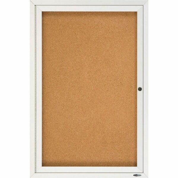 Quartet Enclosed Bulletin Board for Indoor Use