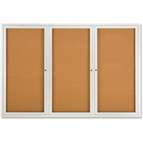 Quartet Enclosed Bulletin Board for Indoor Use