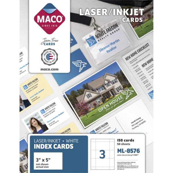 Maco Laser/Inkjet 5"x3" Cards