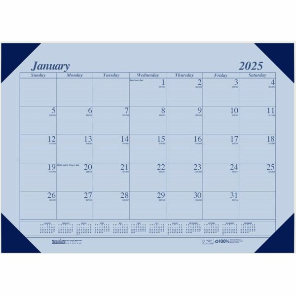 House of Doolittle Ecotones Compact Calendar Desk Pads