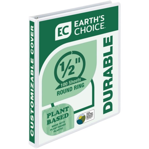 Samsill Earth's Choice Plant-based Durable View Binder