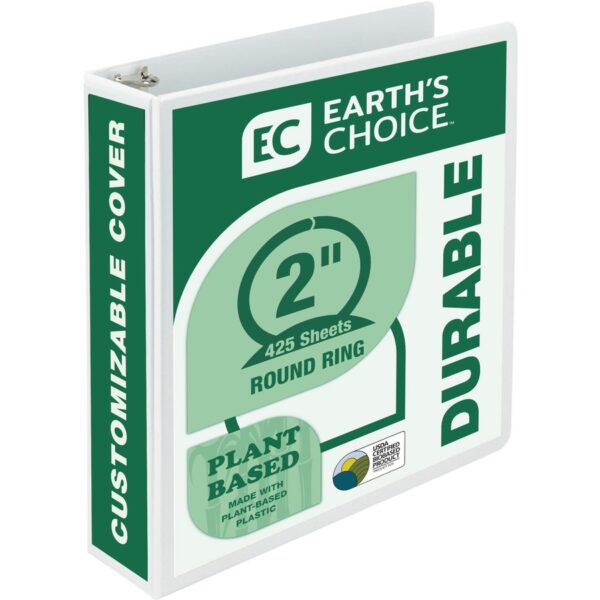 Samsill Earth's Choice Plant-based Durable View Binder