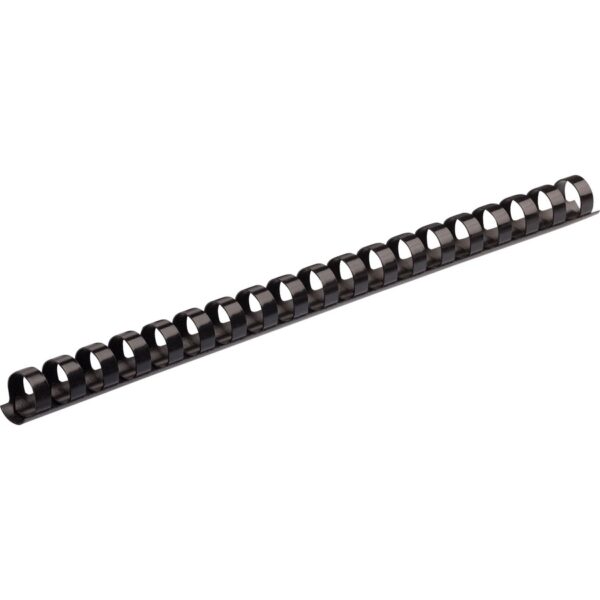 Fellowes Plastic Binding Combs - Black, 1/2" Diameter - Image 2