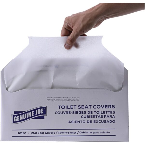 Genuine Joe Half-fold Toilet Seat Covers - Image 2