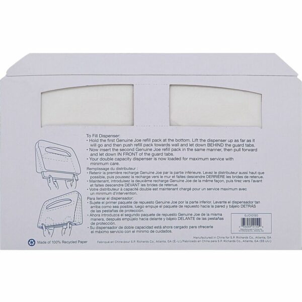 Genuine Joe Half-fold Toilet Seat Covers - Image 3