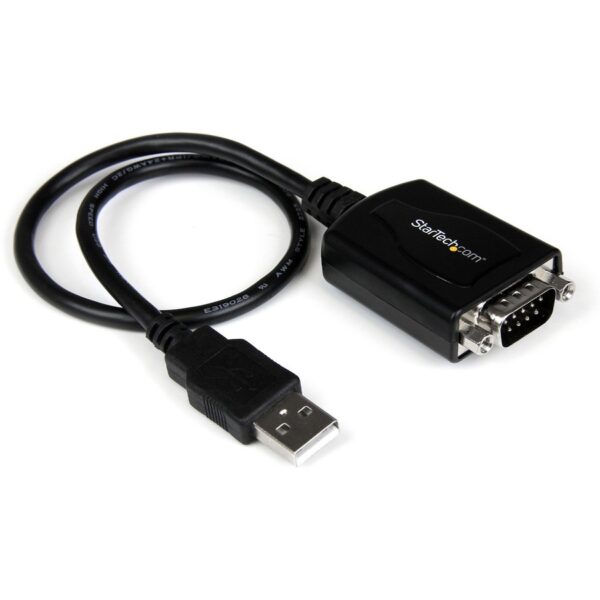 StarTech.com 1 ft USB to Serial Adapter Cable w/ COM Retention