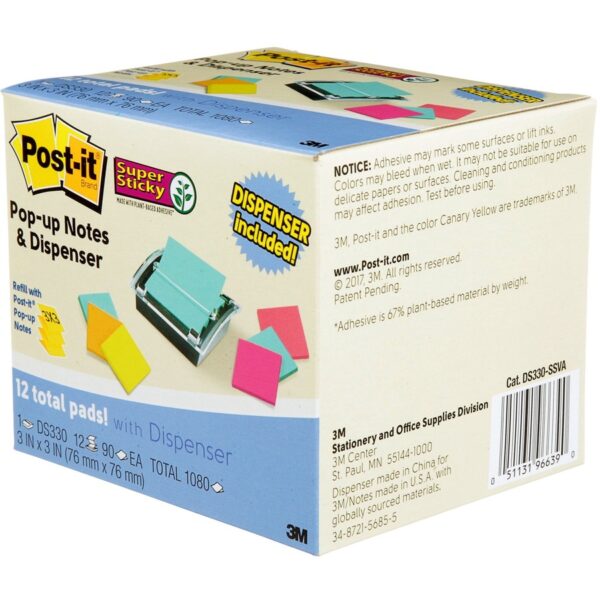 Post-it® Super Sticky Dispenser Notes and Dispenser - Image 2