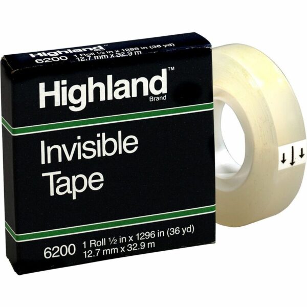 Highland 1/2"W Matte-finish Invisible Tape