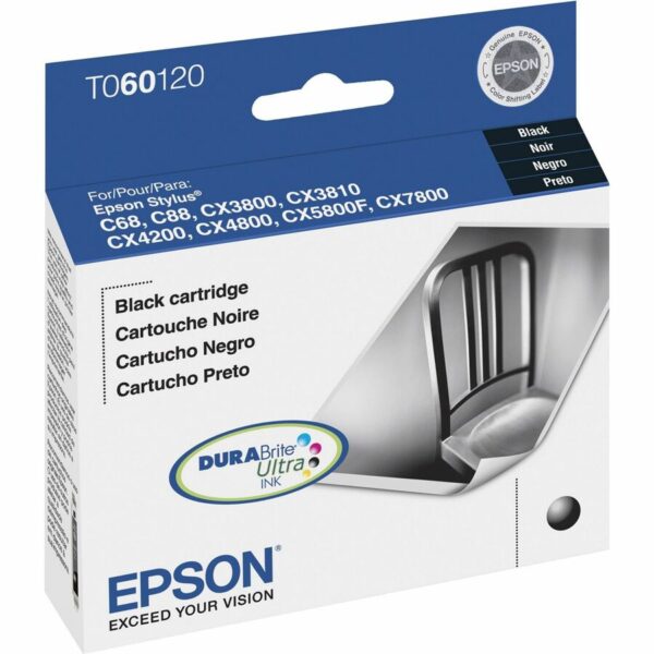 Epson DURABrite Original Inkjet Ink Cartridge - Black - 1 Each