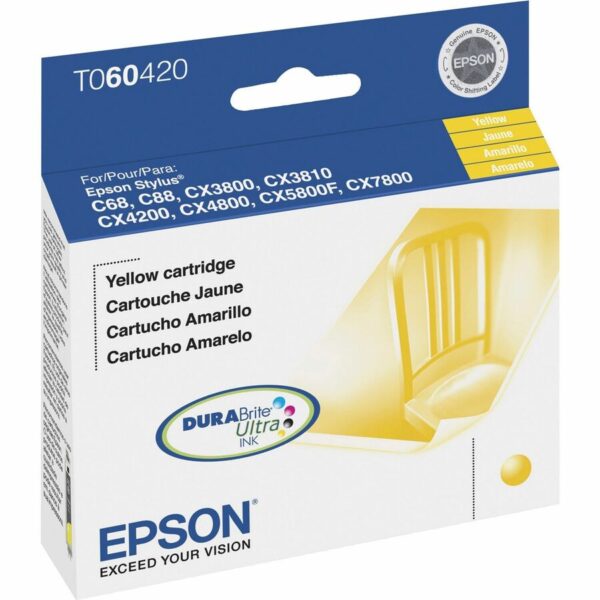 Epson DURABrite Original Inkjet Ink Cartridge - Yellow - 1 Each