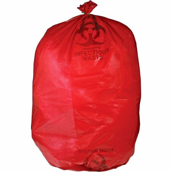 Medegen MHMS Red Biohazard Infectious Waste Bags