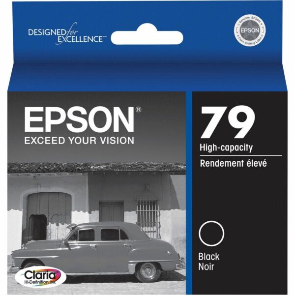 Epson 79 Original Inkjet Ink Cartridge - Black - 1 Each