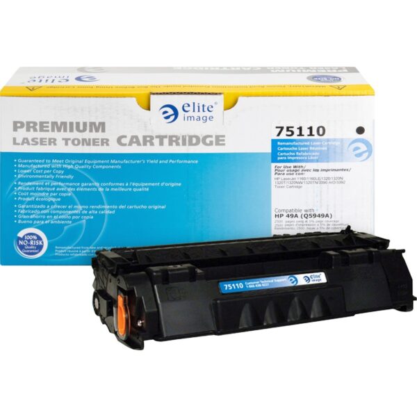 Elite Image Remanufactured Laser Toner Cartridge - Alternative for HP 49A (Q5949A) - Black - 1 Each