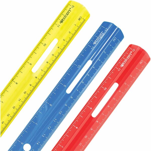 Westcott 12" Plastic Ruler - Image 3