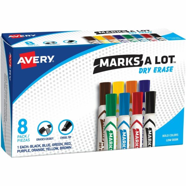 Avery® Marks A Lot Desk-Style Dry-Erase Markers