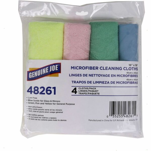 Genuine Joe Color-coded Microfiber Cleaning Cloths