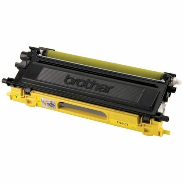 Brother TN110Y Original Laser Toner Cartridge - Yellow - 1 Each