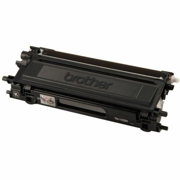 Brother TN115BK Original Laser Toner Cartridge - Black - 1 Each