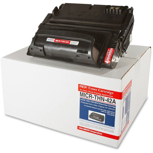 microMICR MICR Standard Yield Laser Toner Cartridge - Alternative for HP Q5942A - Black - 1 Each