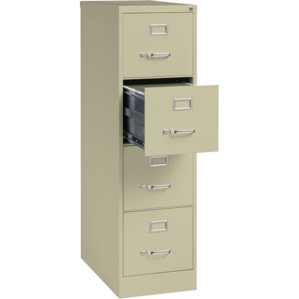 Lorell Fortress Series 26-1/2" Commercial-Grade Vertical File Cabinet - Image 3