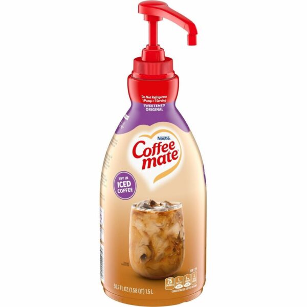 Coffee mate Sweetened Original Liquid Creamer Pump Bottle - Gluten-Free