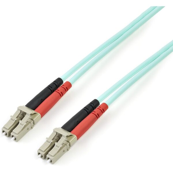 StarTech.com 5m 10Gb Aqua Multimode 50/125 Duplex LSZH Fiber Patch Cable LC - LC