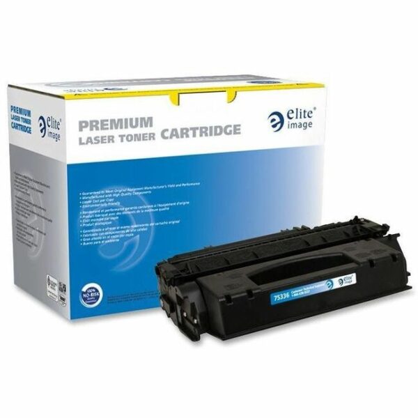 Elite Image Remanufactured Laser Toner Cartridge - Alternative for HP 53X (Q7553X) - Black - 1 Each