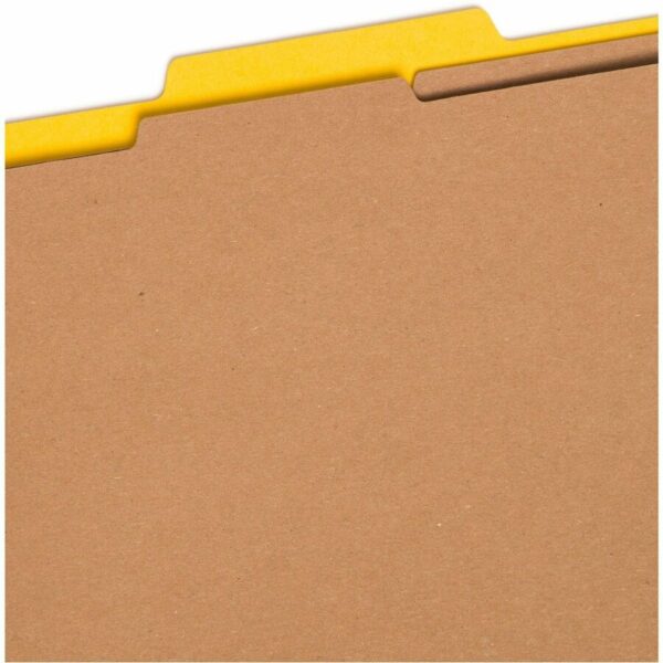 Smead SafeSHIELD 2/5 Tab Cut Letter Recycled Classification Folder - Image 2