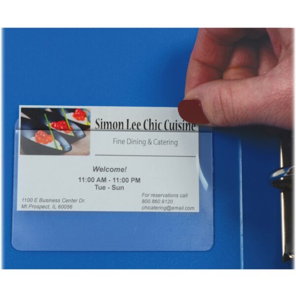 C-Line Self-adhesive Business Card Holders - Image 2