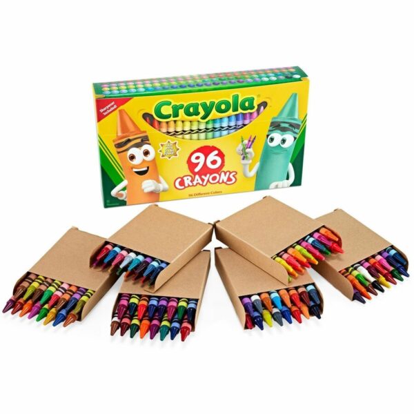 Crayola Built-in Sharpener 96 Count Crayons