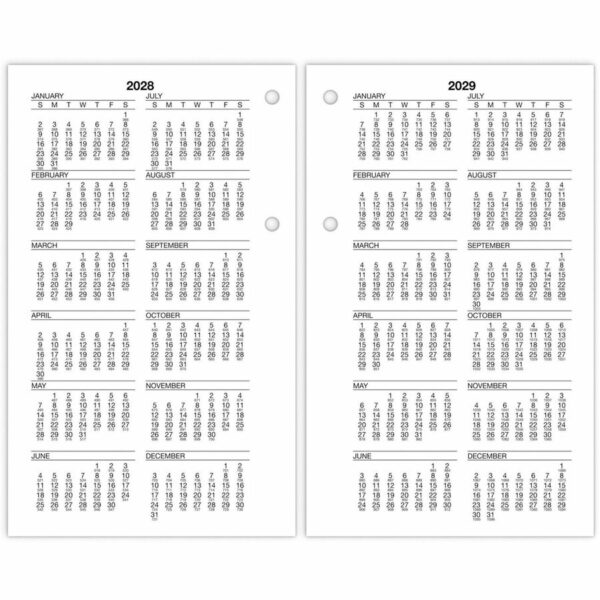 At-A-Glance Burkhart's Day Counter Loose-Leaf Desk Calendar Refill - Image 4