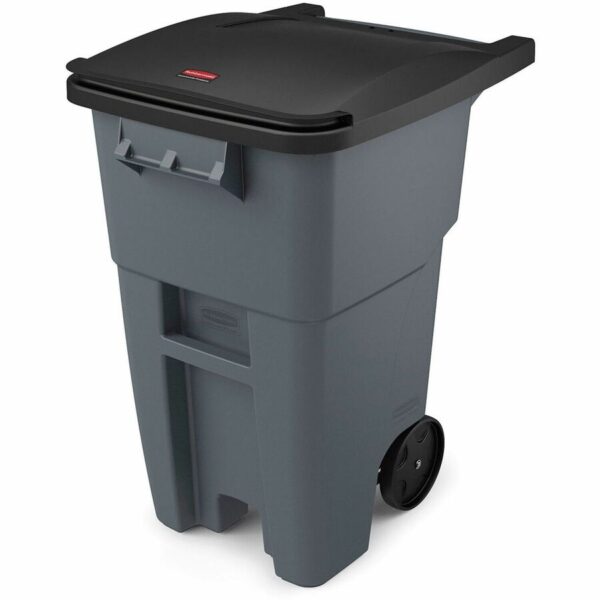 Rubbermaid Commercial Brute Rollout Container with Lid - Image 2