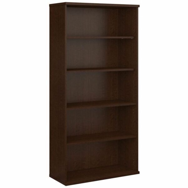 Bush Business Furniture Series C 36W 5 Shelf Bookcase in Mocha Cherry