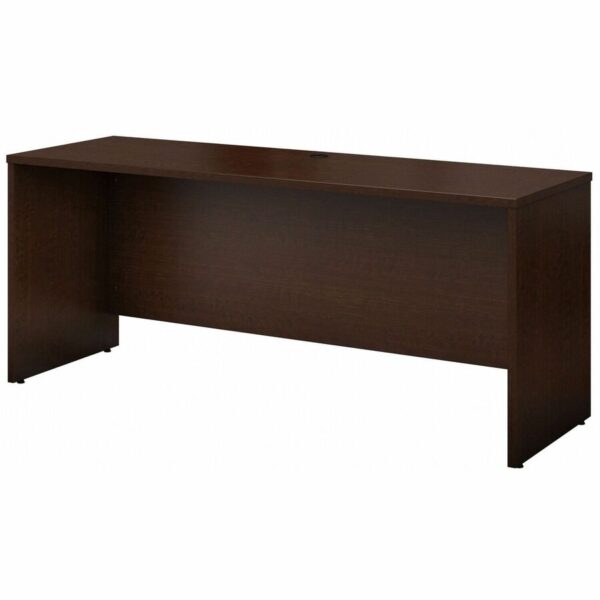 Bush Business Furniture Series C 72W x 30D Desk/Credenza/Return in Mocha Cherry