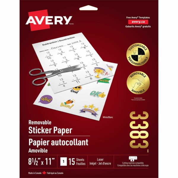 Avery Sticker Project Paper for Inkjet Printers for Inkjet Printers