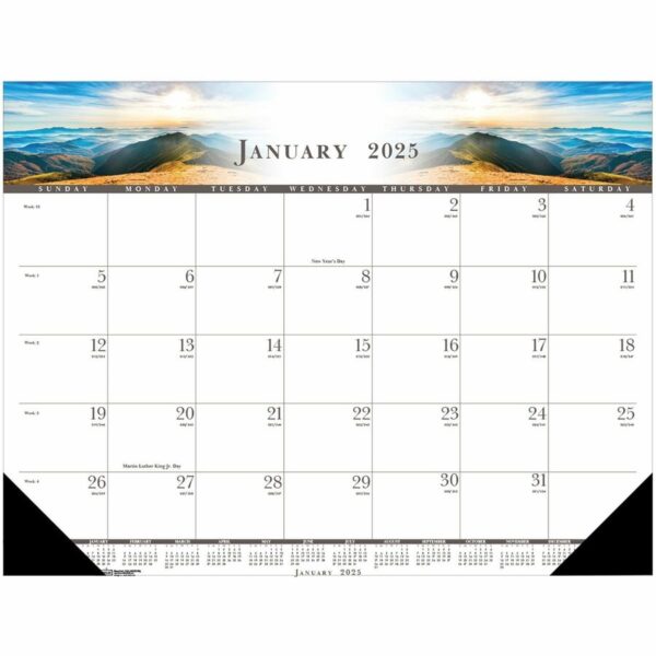 House of Doolittle Recycled Illustrated Desk Pad Calendar