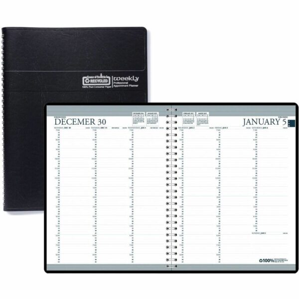 House of Doolittle Black Professional Weekly Planner