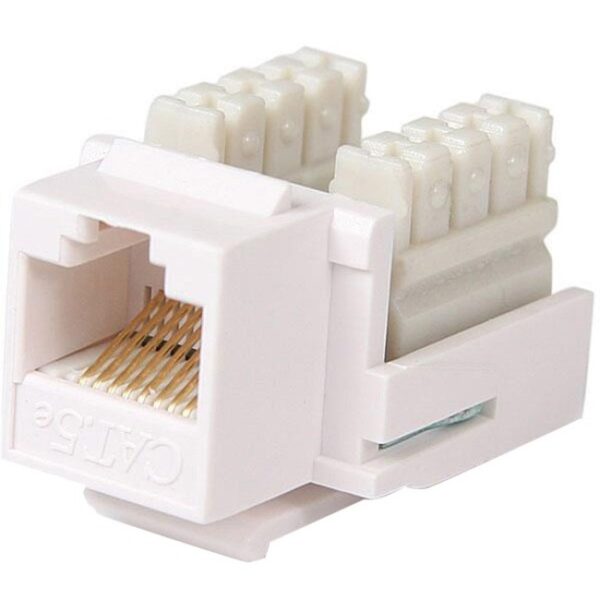 StarTech.com Cat5e RJ45 Keystone Jack - 110 Type - white