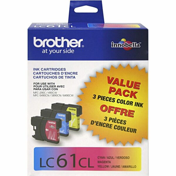 Brother LC613PKS Original Inkjet Ink Cartridge - Cyan, Yellow, Magenta - 3 / Pack