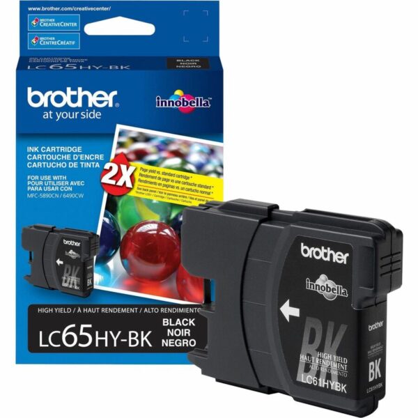 Brother LC65HYBK Original Inkjet Ink Cartridge - Black - 1 Each