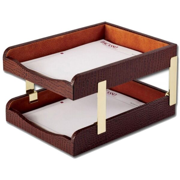 Dacasso Embossed Leather Desk Set - Image 3