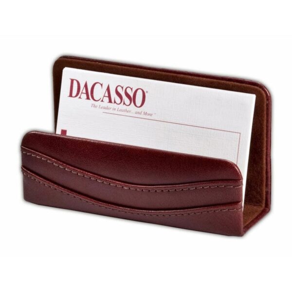 Dacasso Mocha Leather 7-Piece Desk Pad Kit - Image 3