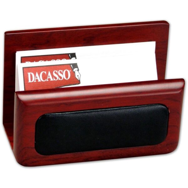 Dacasso Rosewood & Leather Desk Set - Image 2