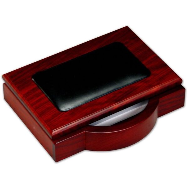 Dacasso Rosewood & Leather Desk Set - Image 3