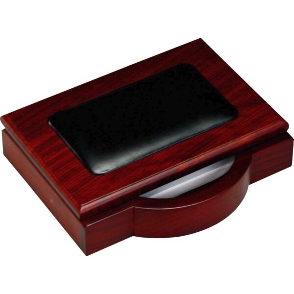 Dacasso Rosewood & Leather Desk Set - Image 3